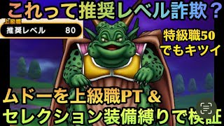 【ドラクエウォーク】ムドーは推奨レベル通りに勝てるのか⁉︎ 上級職PT＆セレクション装備縛りで検証してみた【ドラゴンクエストウォーク】